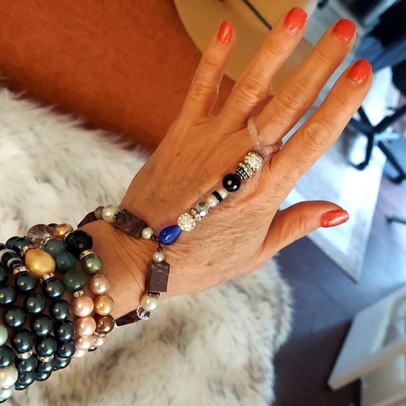 Colorful Beaded slave bracelet - Picture 5 of 5